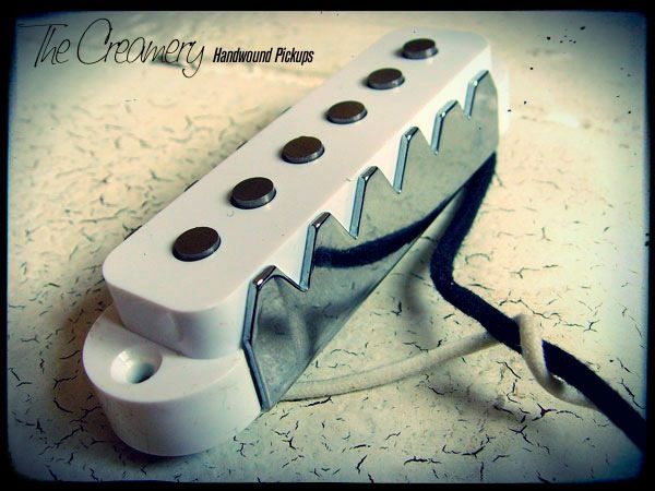 Creamery Custom Handwound Replacement Classic '62 Jaguar Pickup with Steel Claws in White Cover