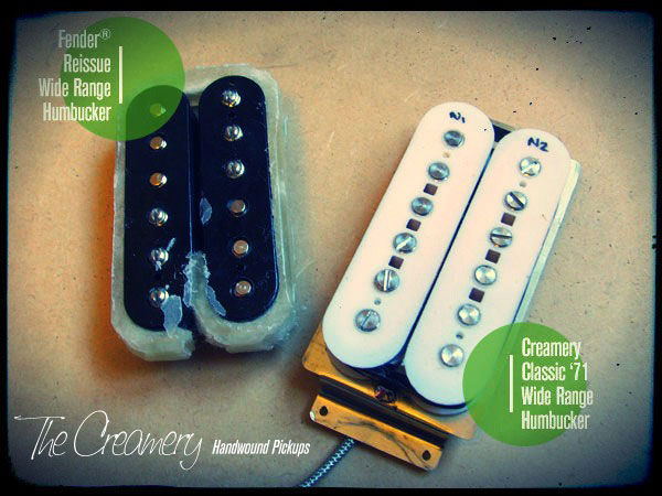 Creamery Custom Handwound Replacement Wide Range Humbucker Reissue Upgrade