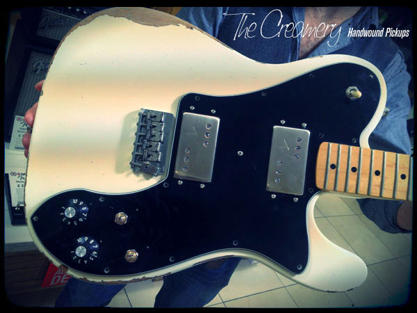 Fender Roadworn Telecaster Deluxe with Creamery Custom Handwound Replacement Classic 71 Wide Range Humbucker Pickups