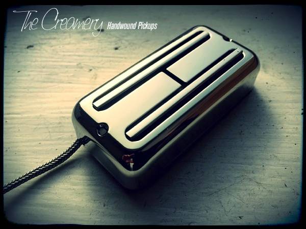 Creamery Custom Super Fat Black Cat Filtertron Design Pickup No Ears Mount