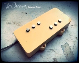 Creamery Custom Replacement Jazzmaster Pickup Upgrades - Domino Split-Coil Hum-Cancelling Jazzmaster Pickup