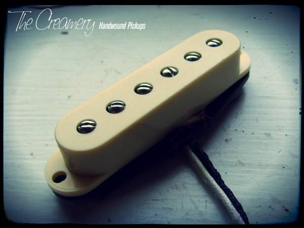 Creamery Custom Handwound Strat-90 Replacement Pickup - Strat Sized P90 Design Pickup - Mid-Range