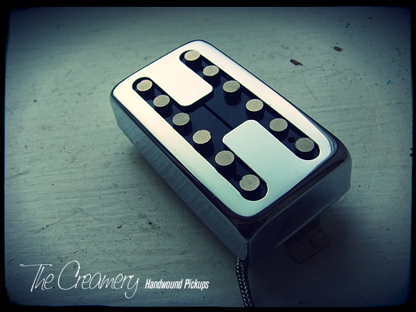 Creamery Custom Fat Domino Pickup - Humbucker Hum-Cancelling Sized Fat Single Coil Tone