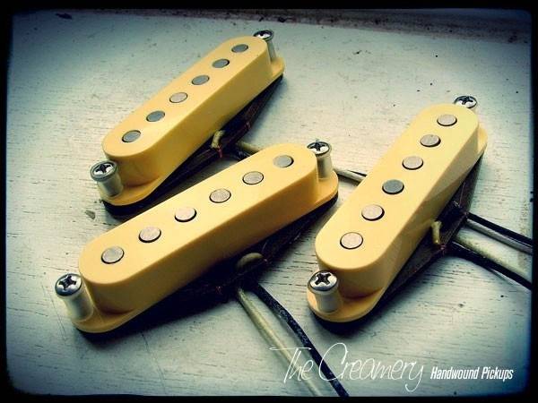 Creamery Custom Handwound Scooped Mids Skinny Strat Scooped Mid-Range Replacement Pickup Set