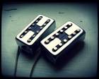 Creamery Custom Domino Pickup Set - Humbucker Hum-Cancelling Sized Single Coil Tone