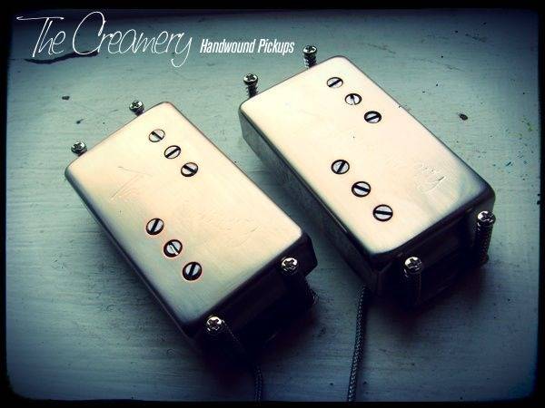 Creamery Custom Handwound Extra Width Wide Range Tele Thinline Deluxe Humbucker Pickup Set