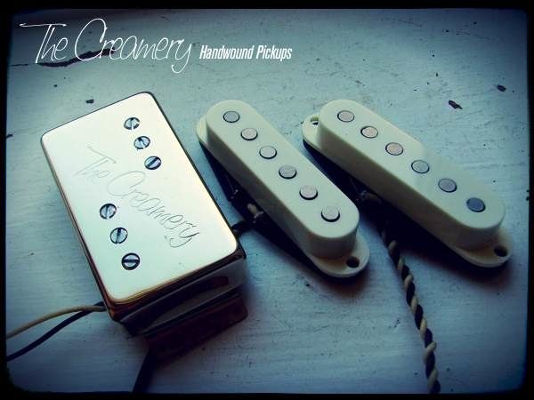 Creamery Custom Handwound Replacement HSS Strat Set Classic 71 Wide Range Bridge Humbucker Strat Middle Neck