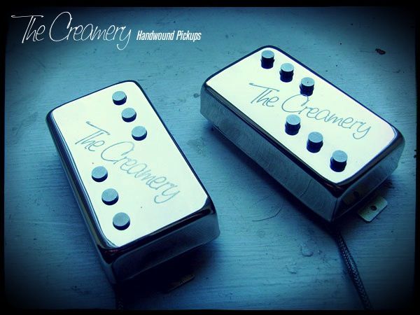 Creamery Custom Handwound Single Coil Voiced Humbucker Sized Domino Replacement Pickups