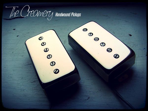 Creamery Custom Handwound Sonic-Six Humbucker Sized Single Coil Adjustable Pole Pickups Set