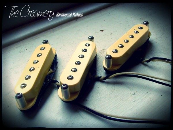 Creamery Custom Handwound Strat-90 Stratocaster Strat Sized P90 Pickups Set