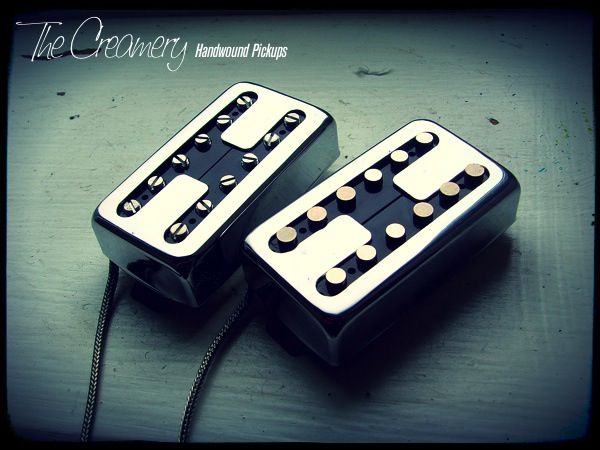 Creamery Custom Handwound Domino Single Coil Voiced Replacement Humbucker Sized Pickups