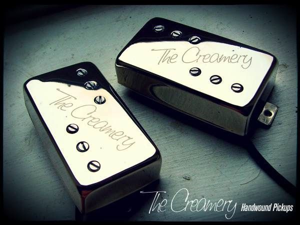 Creamery Custom Handwound Wide Range Tele Thinline Humbuckers - Baby '71 Standard Humbucker Size Replacement Pickups